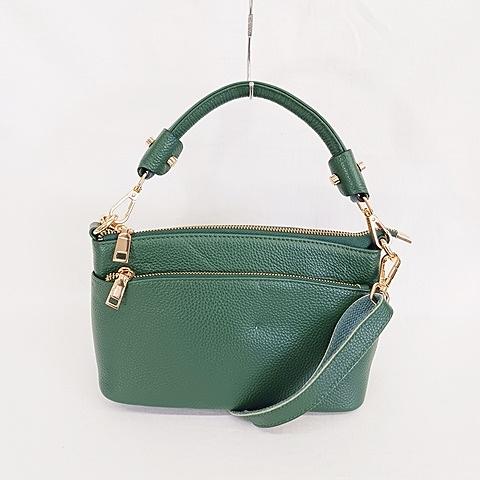 Anmato Japan ハンドバック ショルダーバック 2WAY レザー グリーン 緑