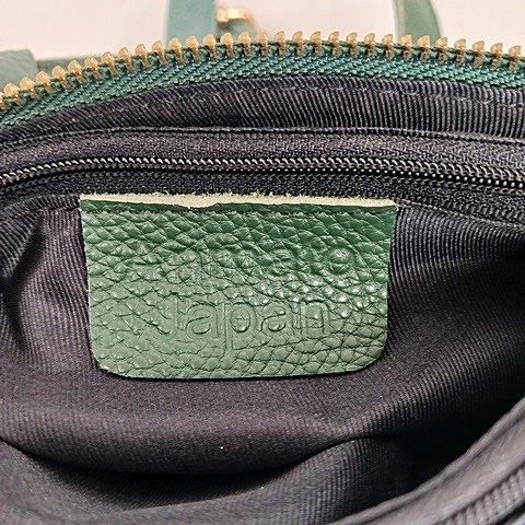 Anmato Japan ハンドバック ショルダーバック 2WAY レザー グリーン 緑