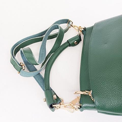 Anmato Japan ハンドバック ショルダーバック 2WAY レザー グリーン 緑