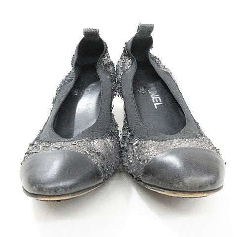 CHANEL（シャネル） パンプス バレエシューズ チャンキーヒール ココ
