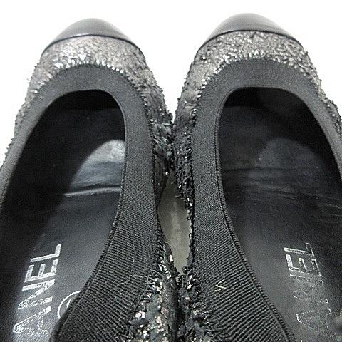 専用　CHANEL バレエシューズ　ブラック　39ハーフ CHANELバレリーナシャネルバレエシューズブラック