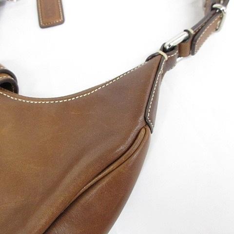 【良品】COACH ハーフムーン ハンドバッグ ミニバッグ ヴィンテージ 茶色 良品】COACH ハーフムーン ハンドバッグ ミニバッグ ヴィンテージ 茶色