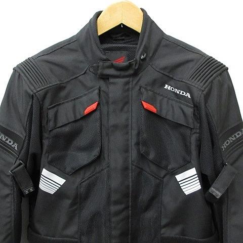 【WR】未使用品HONDA プロテクトミドルメッシュジャケット 黒/赤 Ｌ ホンダ HONDA オートバイ バイクウエア ジャケット プロテクトミドル