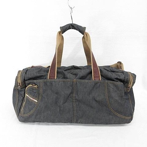 極美品✨ディーゼル　ボディーバッグ　3way デニム　メタル金具　レザー DIESEL（ディーゼル） バッグ ボストンバッグ ショルダーバッグ 2WAY
