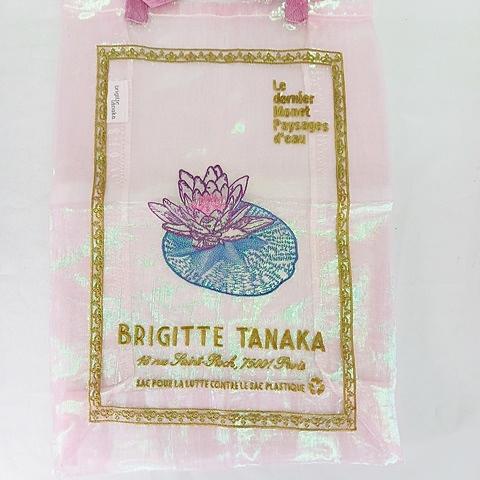 【未使用】ブリジットタナカ　モネ睡蓮のとき　トートバッグ　オーガンジー　オーロラ 未使用品 ブリジット タナカ brigitte tanaka × モネ展 バッグ トート