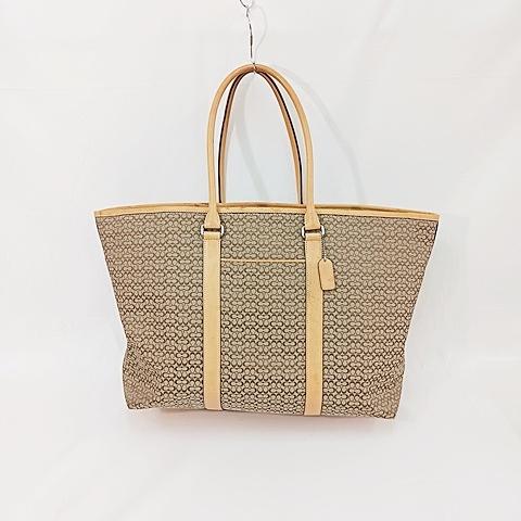 COACH（コーチ） トートバッグ ミニシグネチャー キャンバス レザー
