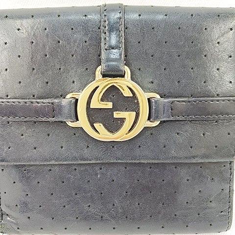 GUCCI（グッチ） 財布 二つ折り財布 115080-2888 レザー パンチング