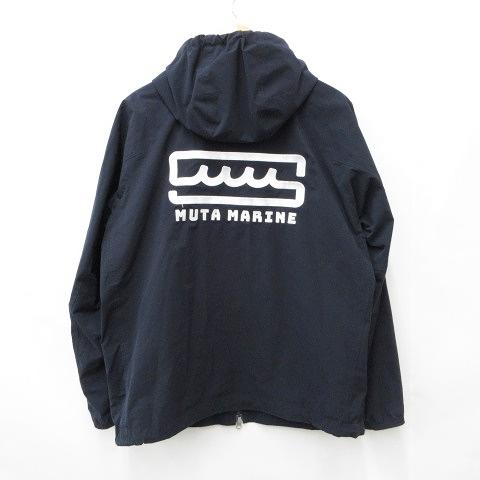 muta MARINE ナイロンジャケット フーディー ネイビー ムータ muta マリン MARINE ゴルフ スポーツウエア ジャケット パーカ
