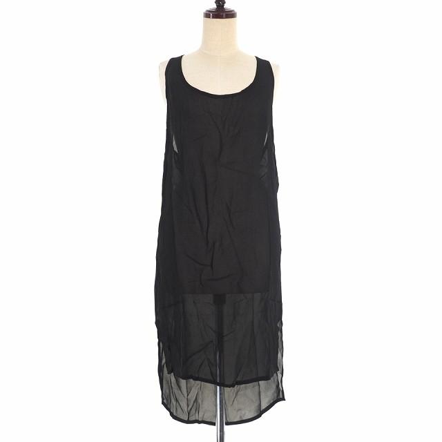 超人気の 中古 アンドゥムルメステール Ann Demeulemeester 18aw シースルー ロング タンクトップ ワンピース ノースリーブ 38 ブラック 黒 1802 16 140 099 Saleアイテム Www Skylanceronline Com