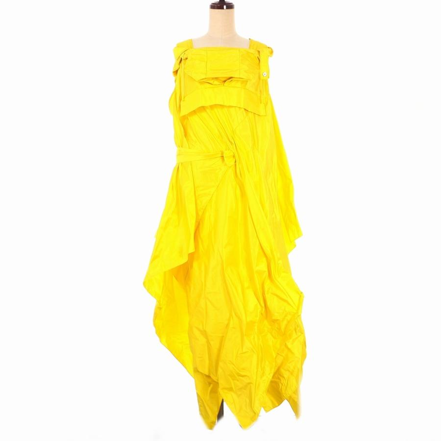 大割引 黄 イエロー 36 ドレス ノースリーブワンピース フード 18aw Margiela Maison メゾンマルジェラ 中古 未使用品 メゾンマルジ 中古 未使用品 Margiela Maison S29ct00 レディース 国内正規 ワンピース チュニック Maisercher Lu