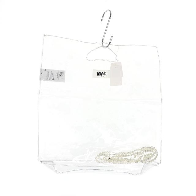 Finalsale対象商品30 Off 中古 未使用品 エムエムシックス Mm6 17aw メゾンマルジェラ エナメル ショッピングトートバッグ ハンドバッグ パール クリア 国内正規品 レディース スペシャルset価格 Skylanceronline Com