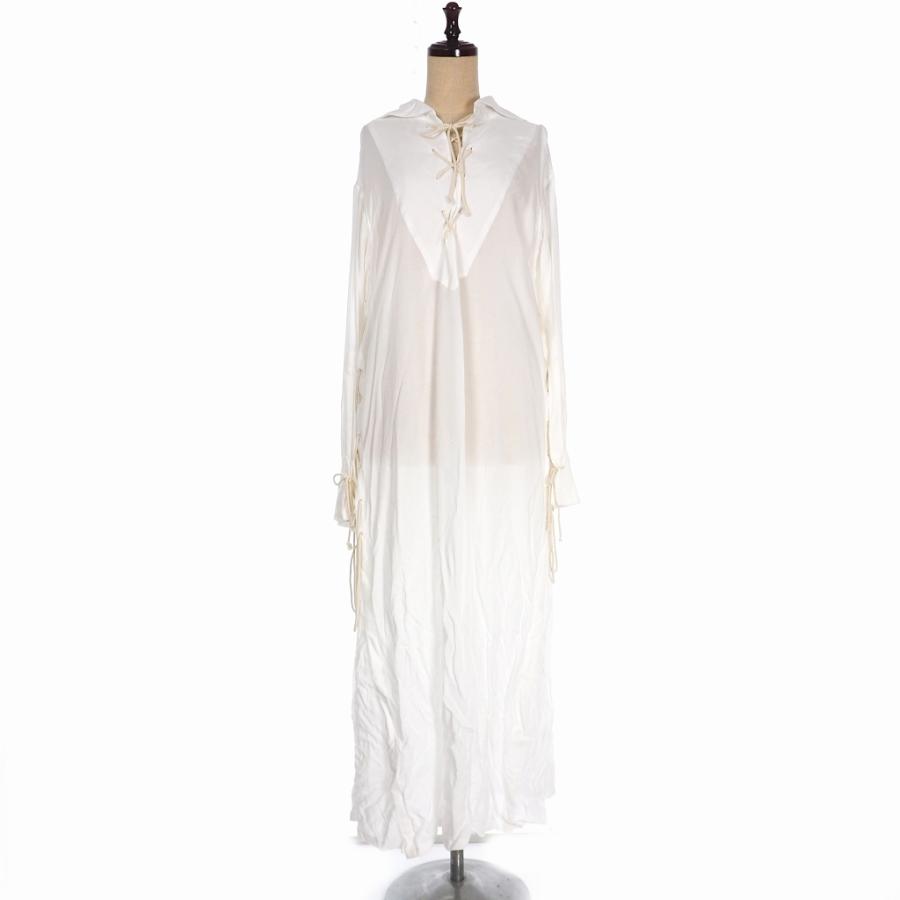 期間限定セール 中古 未使用品 アンドゥムルメステール Ann Demeulemeester ss レースアップ ロングワンピース マキシ ドレス 34 白 ホワイト レディース 140 ブランド古着販売のベクトル 通販 Yahoo ショッピング 総合ランキング1位 Www