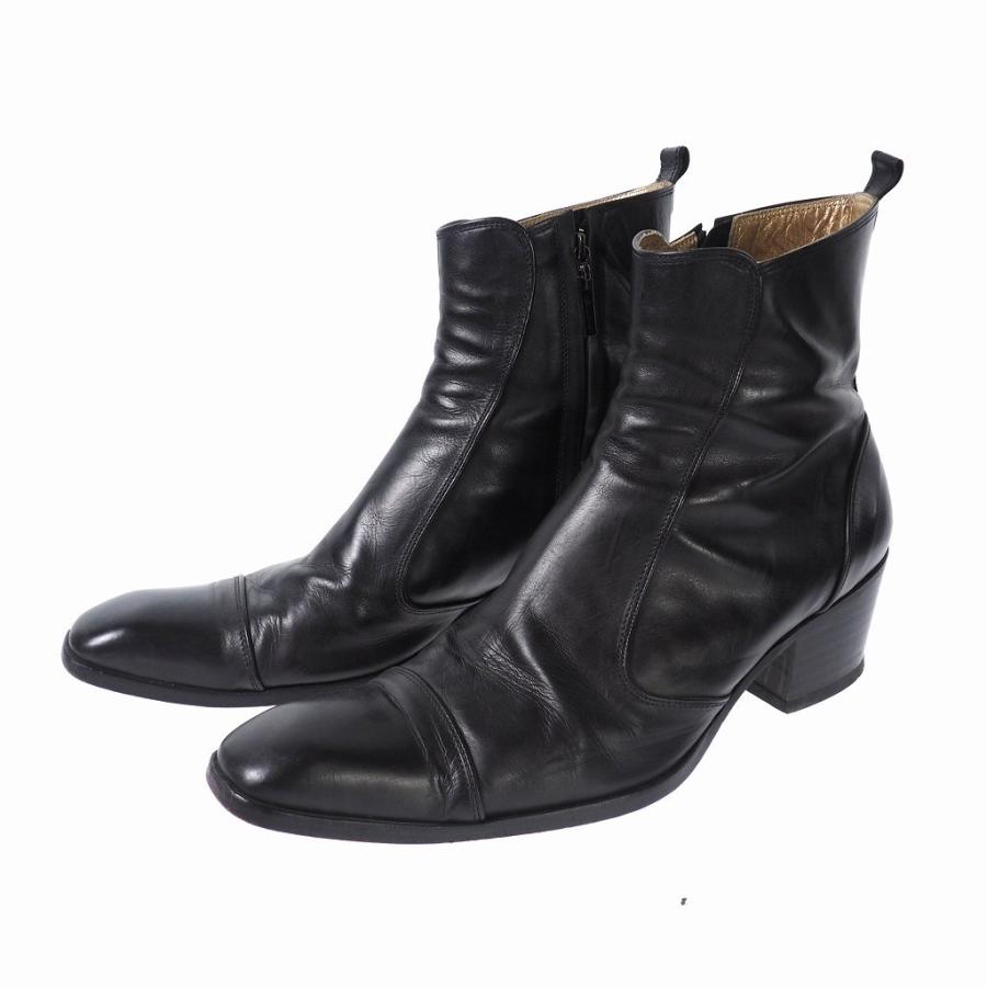 中古 ガラアーベント Galaabend サイドジップ レザー ヒールブーツ L ブラック 黒 L メンズ ベクトル 古着 140 ブランド古着販売のベクトル 通販 Yahoo ショッピング