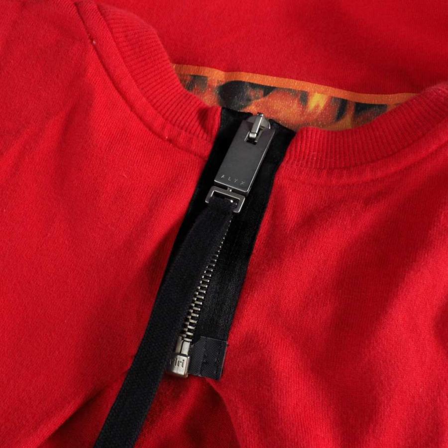 アリクス ALYX オープン バック ジップ プリント Tシャツ 半袖  