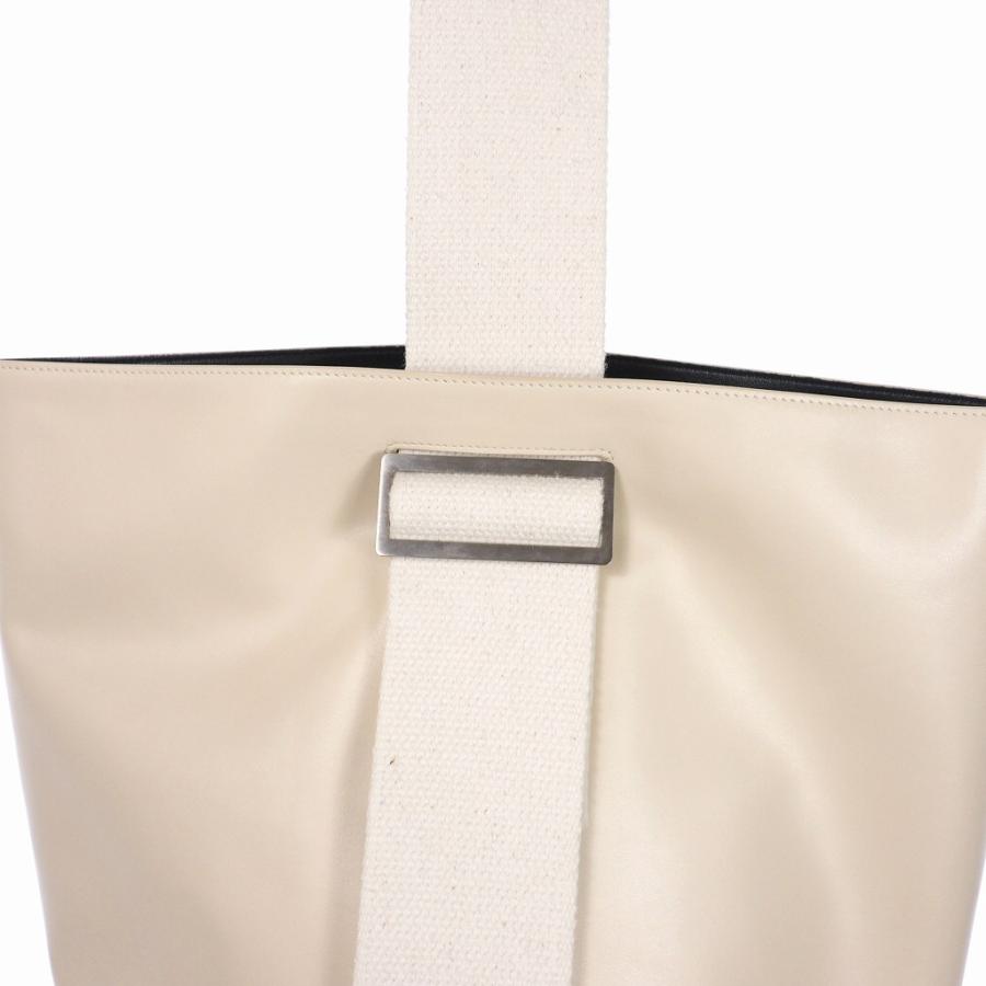 【新品、未使用】JIL SANDER トートバッグ　ショルダーストラップ付 ジルサンダー JIL SANDER バケット レザー ショルダーバッグ