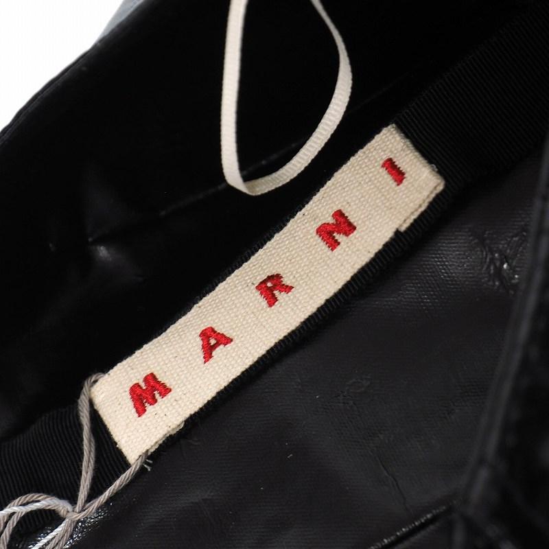 【中古】未使用品 マルニ MARNI 20AW スカート ひざ丈 フレア チェック ツイード PVC 切替 40 黒 ブラック レディース MARNI（マルニ） 未使用品 MARNI 20AW スカート ひざ丈 フレア