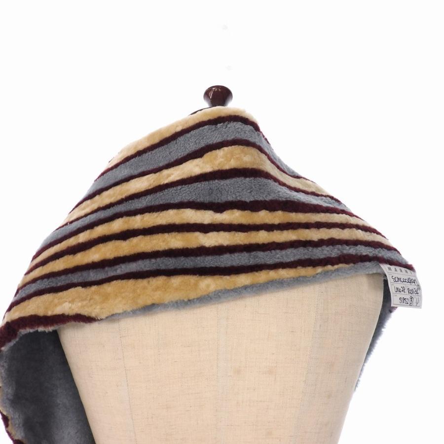美品 MARNI ストライプマフラー MARNI（マルニ） MARNI 20AW ストライプ マフラー ストール ティペット