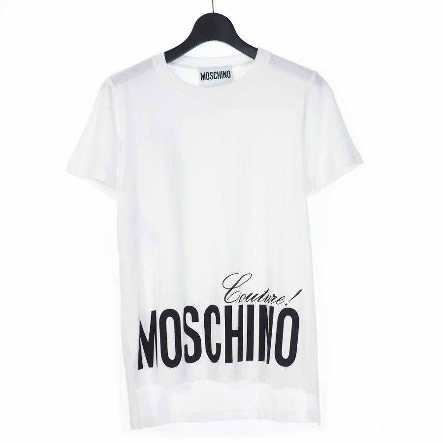 全商品激安セール □42/ MOSCHINO COUTURE! モスキーノ ロゴ Tシャツ