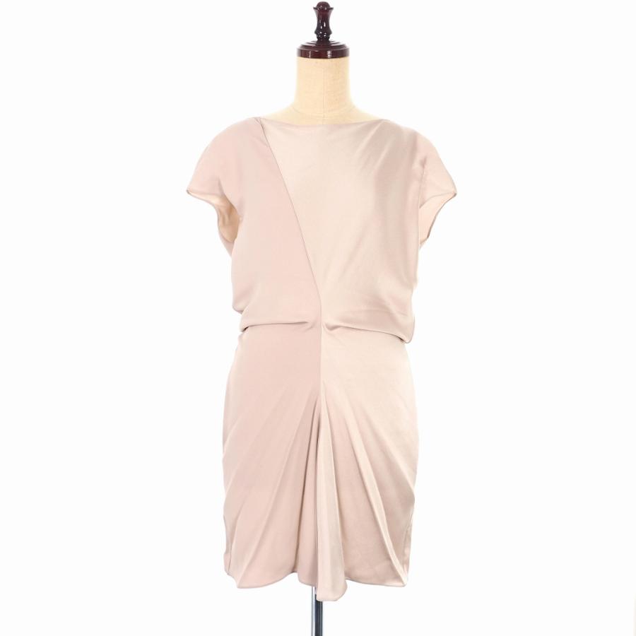 【中古】未使用品 マルニ MARNI 18SS 切替 フレンチスリーブ チュニック ワンピース 膝丈 38 ピンク TTMAW10Q00 MARNI（マルニ） 未使用品 MARNI 18SS 切替 フレンチスリーブ