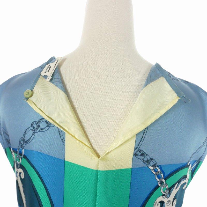 エルメス・シルクワンピースサイズ40 HERMES エルメス ワンピース レディース38 ブラック シルク 3H0535DF