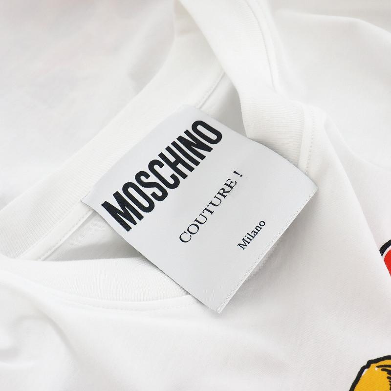 未使用品 モスキーノ MOSCHINO 20SS ピザ プリント Tシャツ カットソー 半袖 S ホワイト 白 A0713 レディース｜vectorpremium｜06
