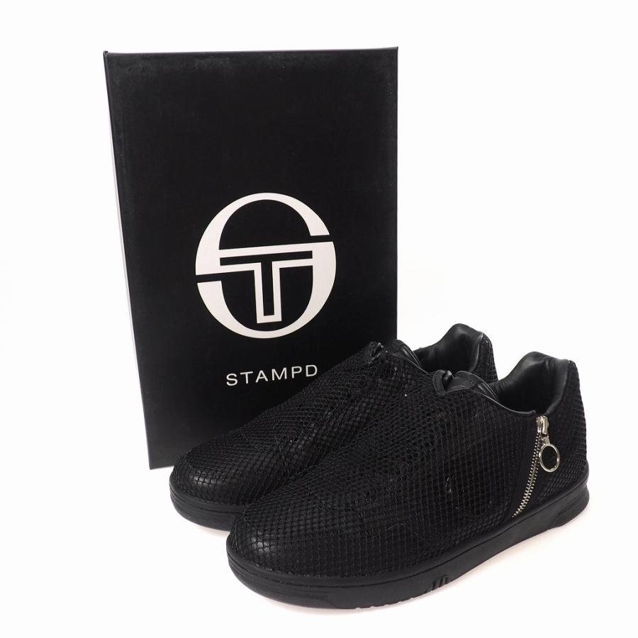 未使用品 スタンプド STAMPD × SERGIO TACCHINI セルジオタッキーニ PRIME SHOT メッシュスニーカー 42 ブラック 黒 STM912955 メンズ｜vectorpremium｜06