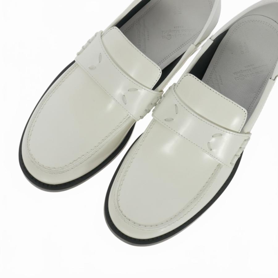 メゾンマルジェラ Maison Margiela 20AW レザー ローファー 靴 35 白 