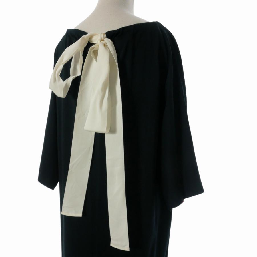 【中古】未使用品 マルニ MARNI 21AW フラワープリント ロングワンピース ドレス 36 ブラック 黒 ABJE0725Q0 国内正規 MARNI（マルニ） 未使用品 MARNI 21AW フラワープリント ロング