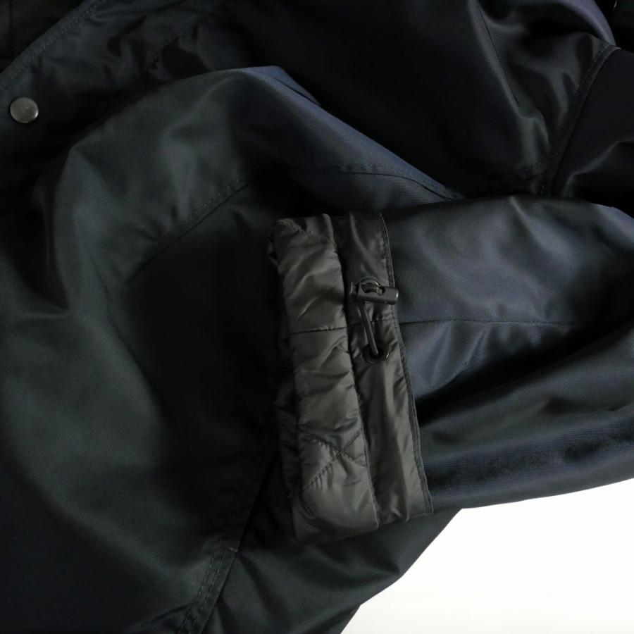 3.1 フィリップリム 3.1 phillip lim レイヤード ナイロン フーデッドコート 中綿 S ネイビー 紺 F115-8232F メンズ