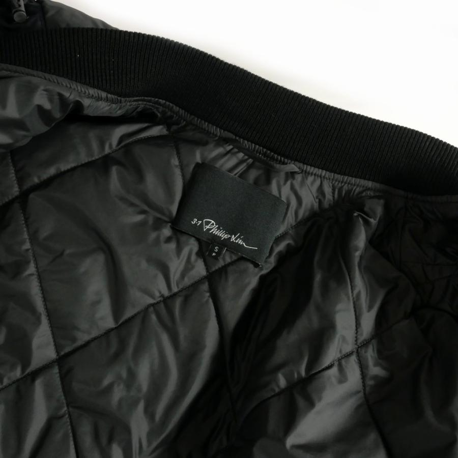 3.1 フィリップリム 3.1 phillip lim レイヤード ナイロン フーデッドコート 中綿 S ネイビー 紺 F115-8232F メンズ