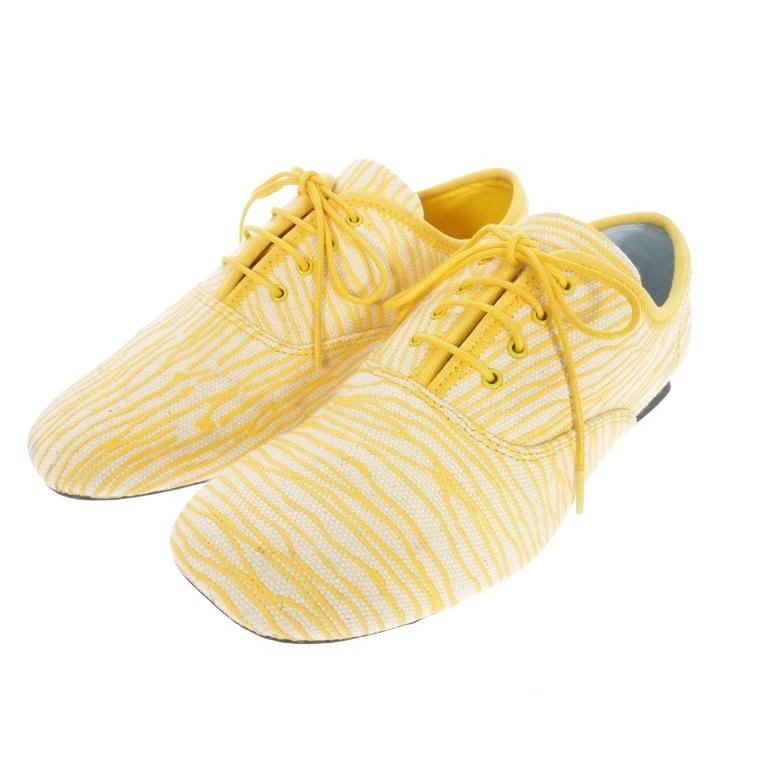 カンペール CAMPER Twins レースアップシューズ 靴 35 イエロー