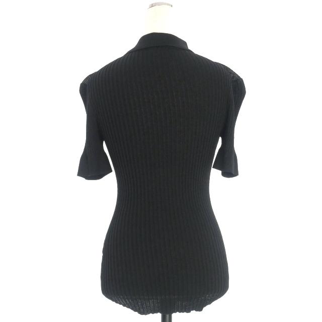 ロンハーマン Ron Herman リブニット シアー ポロシャツ 半袖 XS