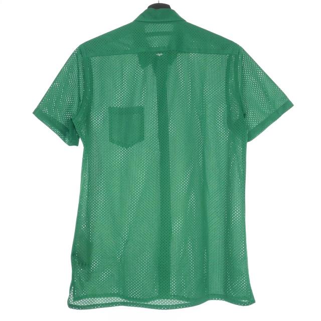 ジョンローレンスサリバン JOHN LAWRENCE SULLIVAN メッシュシャツ トップス 半袖 38 グリーン 緑 3A010′12-28 メンズ｜vectorpremium｜02