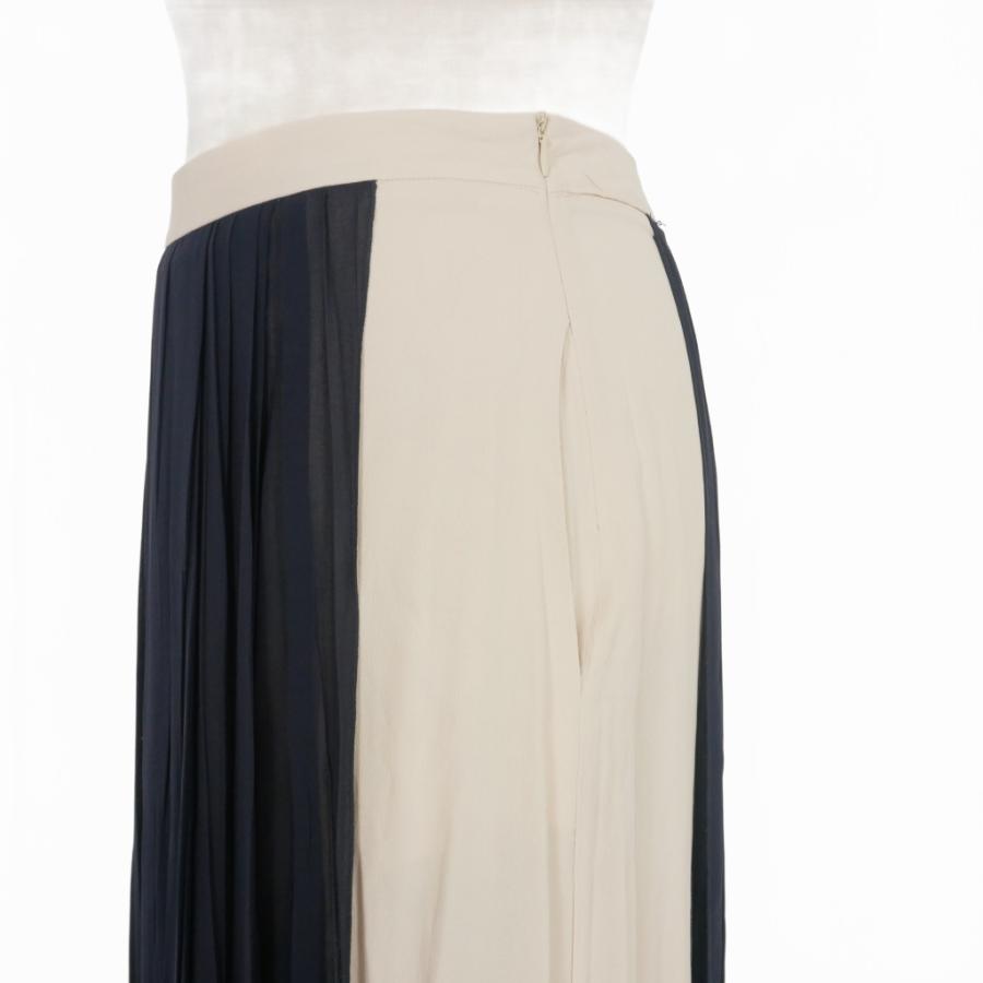 セミクチュール SEMI COUTURE レイヤード プリーツ ロングスカート 38  