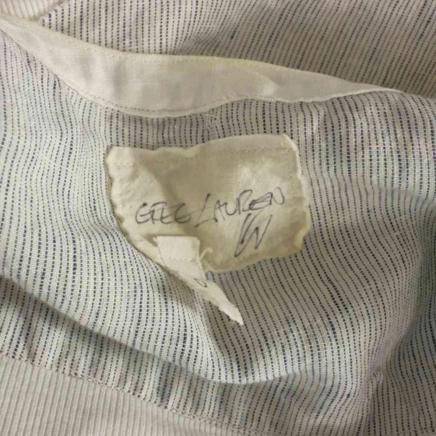 グレッグローレン GREG LAUREN 再構築 ドッキング ストライプシャツ