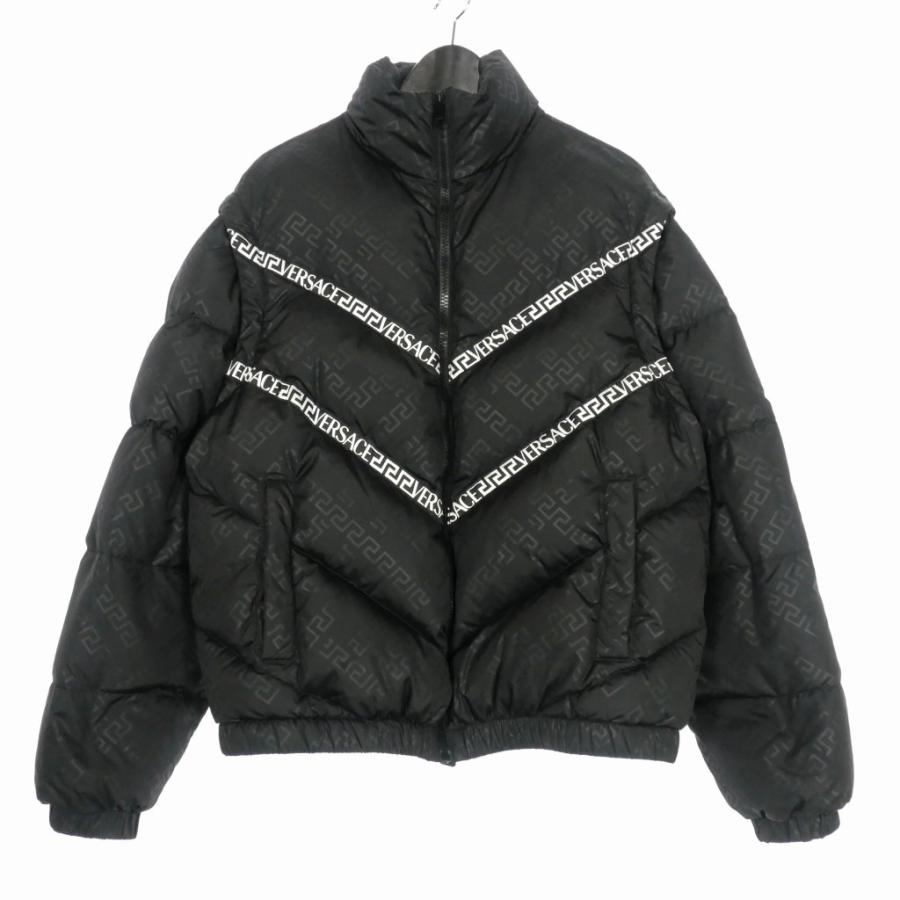 ヴェルサーチ ヴェルサーチェ VERSACE 2WAY グレカ ダウンジャケット 