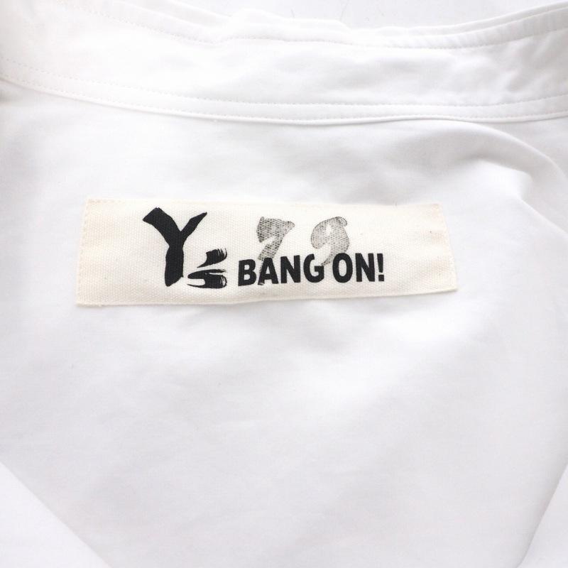 ワイズ Y's BANG ON ヨウジヤマモト 20AW 切込みシャツ コットンブロード 長袖 2 白 ホワイト YA-B79-061 メンズ｜vectorpremium｜08