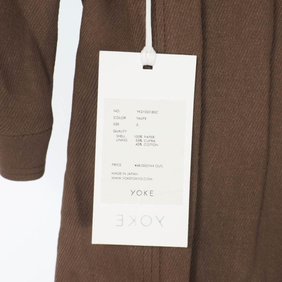 ヨーク YOKE 21SS PAPER KERSEY DOUBLE BREASTED OVERCOAT ペーパー