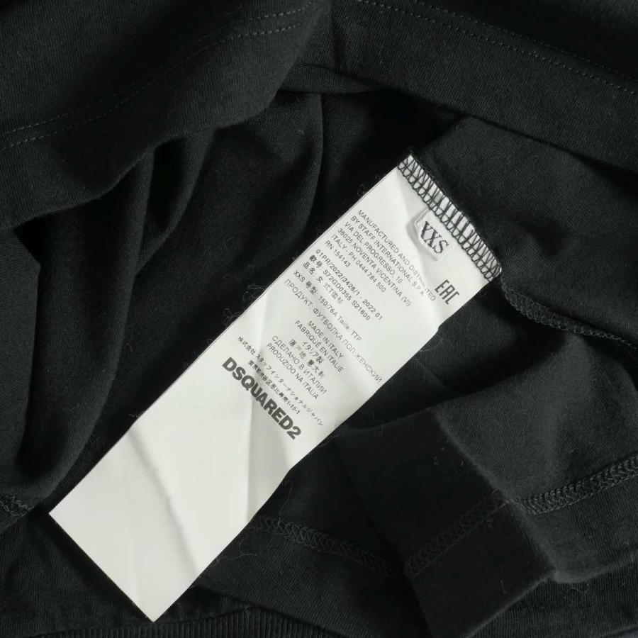 DSQUARED2 - ディースクエアード 22SS シースルー パフスリーブ プリント Tシャツ 黒 DSQUARED2（ディースクエアード） 未使用品 DSQUARED2 22SS シースルー