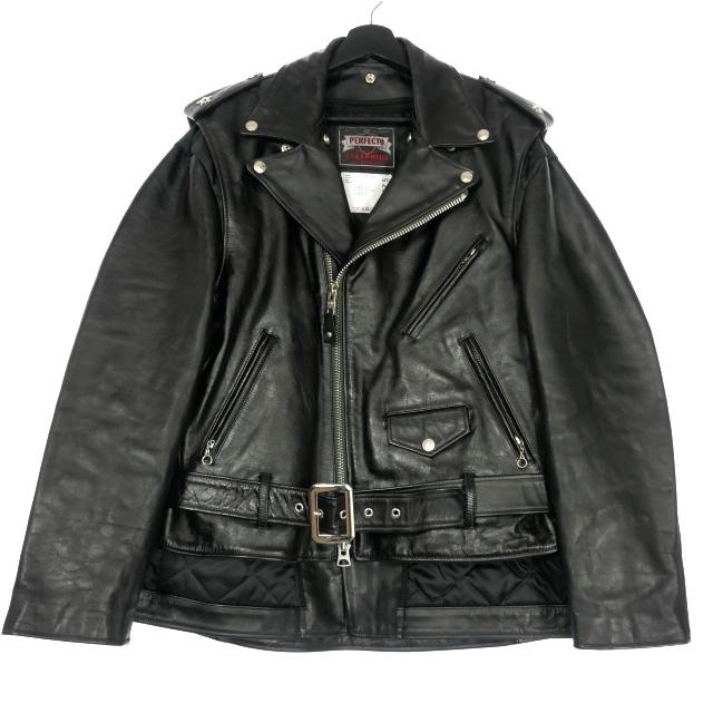 サカイ sacai × Schott 22AW ダブル レザーライダース ジャケット 