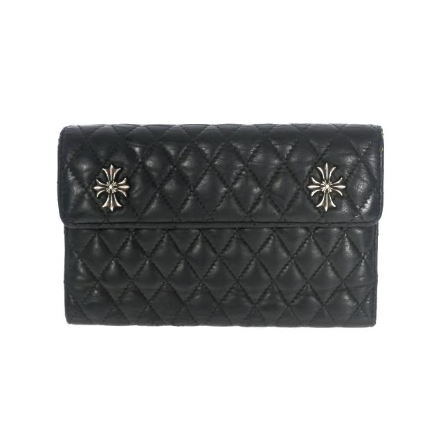クロムハーツ CHROME HEARTS ウェーブキルティング レザー 