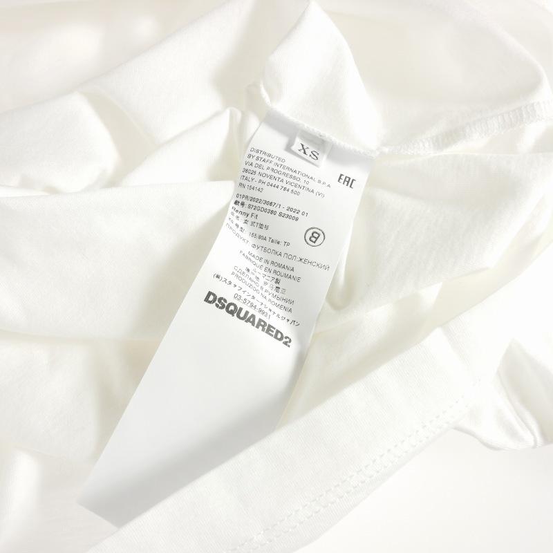 ディースクエアード DSQUARED2 22SS ハートプリント Tシャツ カットソー 半袖 XS ホワイト 白 S72GD0380 国内正規 レディース｜vectorpremium｜05