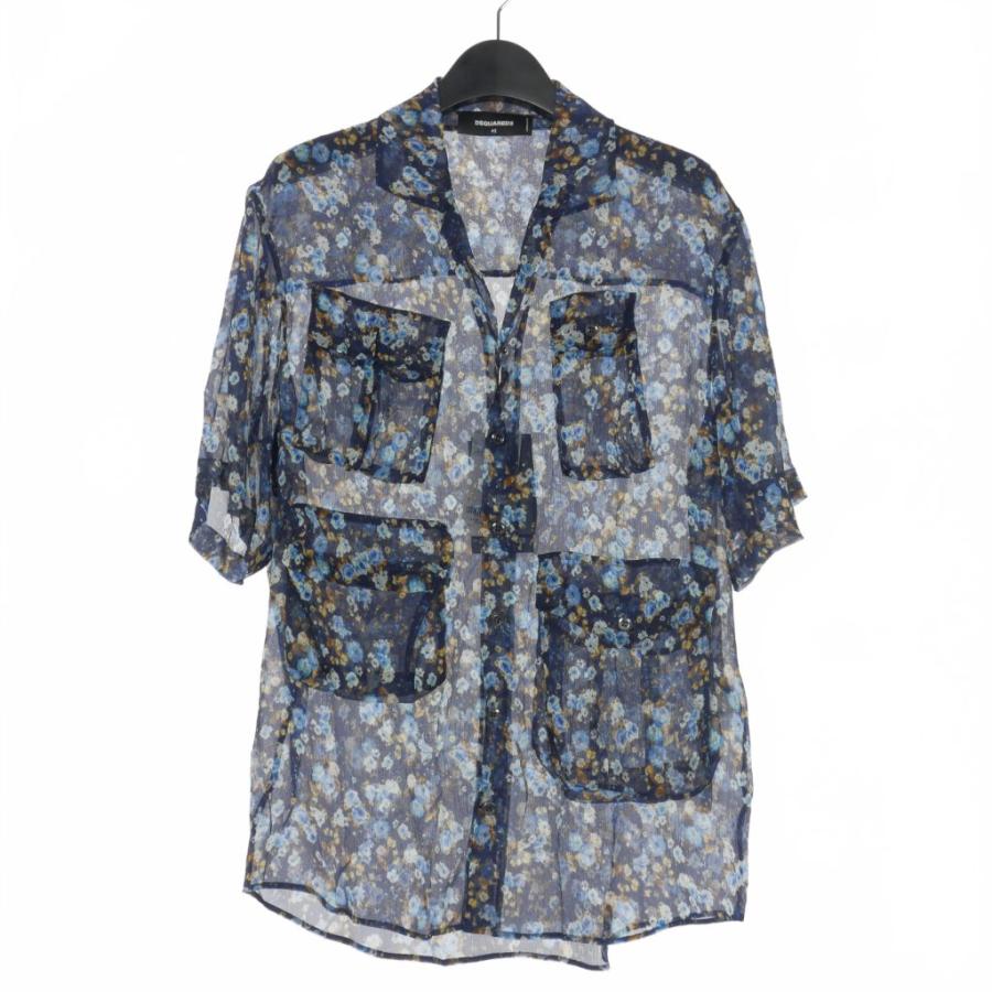 DSQUARED2 未使用品 ディースクエアード 22SS シアー フラワー DSQUARED2 未使用品 ディースクエアード 22SS シアー フラワー
