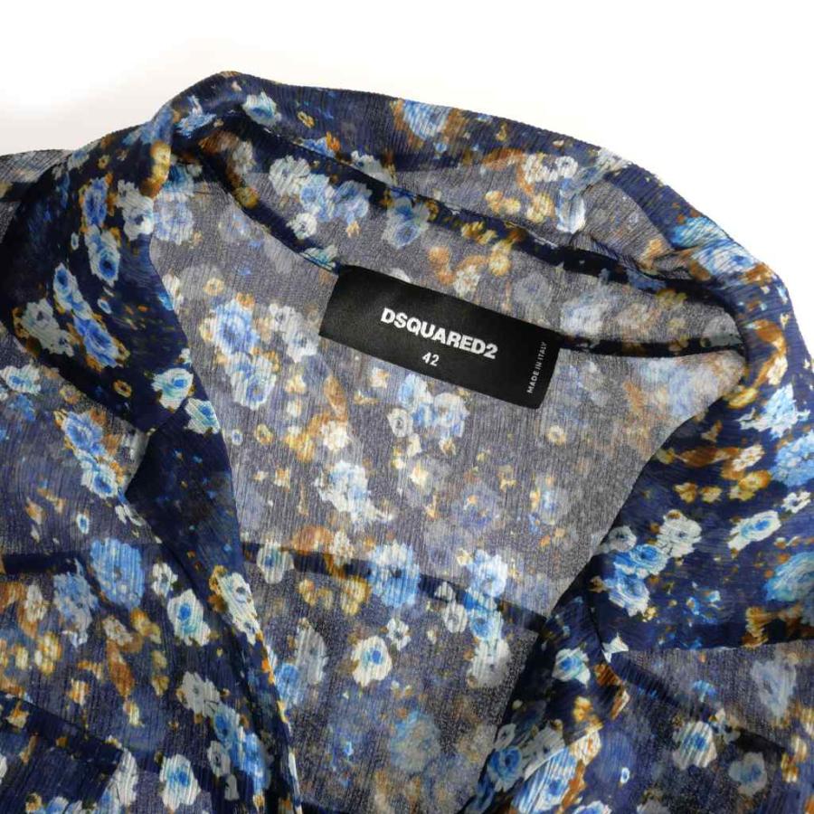 DSQUARED2 未使用品 ディースクエアード 22SS シアー フラワー DSQUARED2 未使用品 ディースクエアード 22SS シアー フラワー