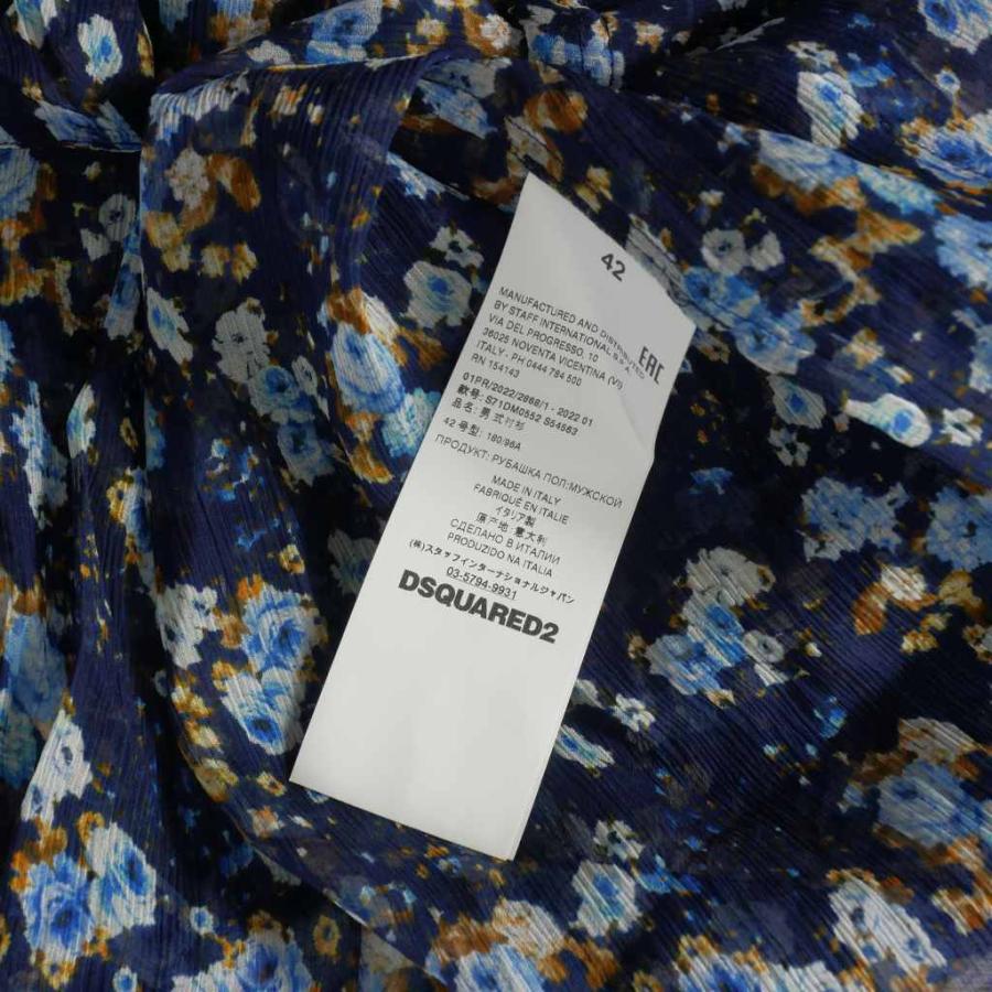DSQUARED2 未使用品 ディースクエアード 22SS シアー フラワー DSQUARED2 未使用品 ディースクエアード 22SS シアー フラワー