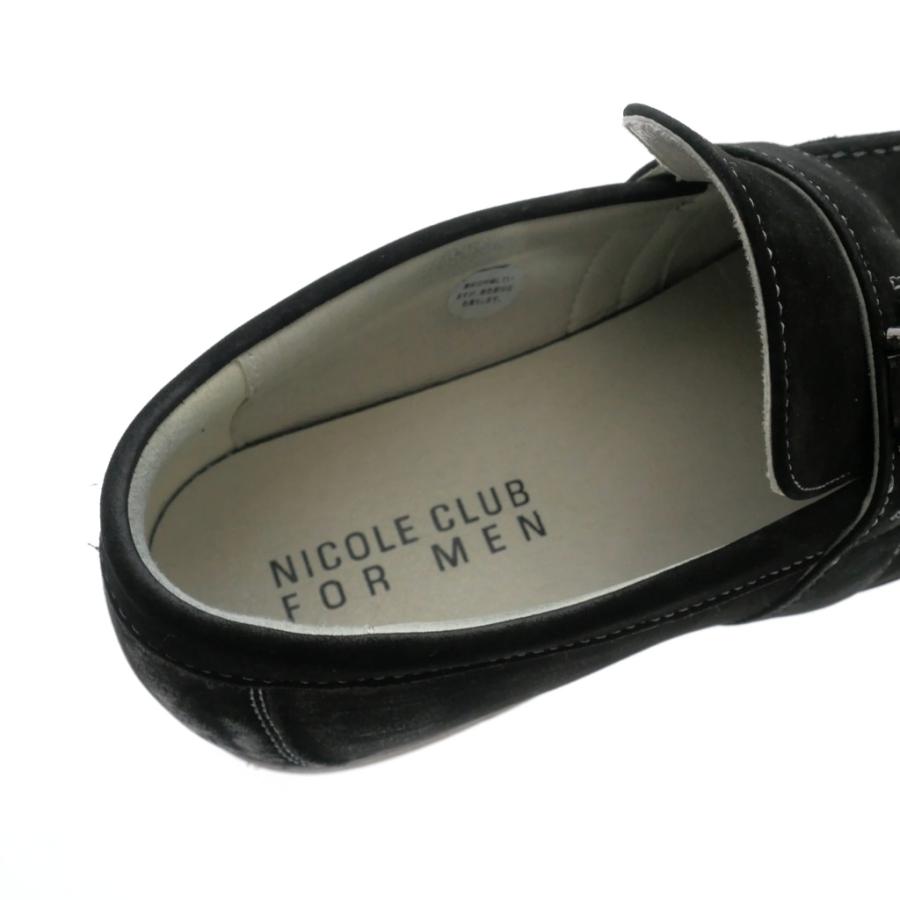 ニコルクラブフォーメン NICOLE CLUB FOR MEN 23AW ビットローファースニーカー 靴 25.5cm 黒 ブラック 3464-7002 メンズ｜vectorpremium｜05