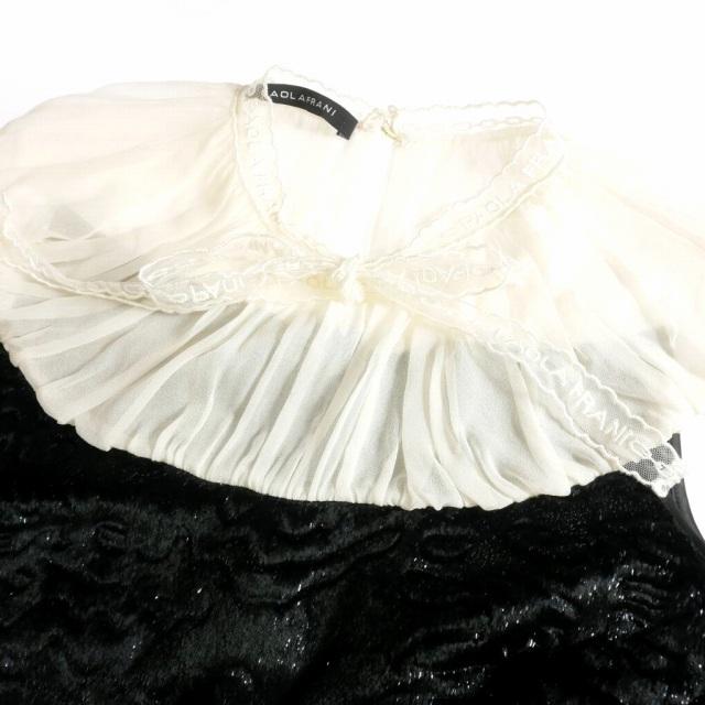 パオラフラーニ PAOLA FRANI ドッキングワンピース ドレス 38 ホワイト  