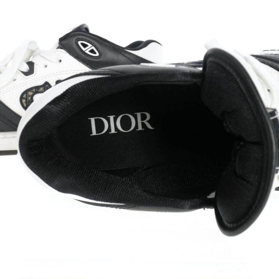 ディオール Dior 24SS B57 ミッドトップ スニーカー シューズ 靴 42 ブラック/ホワイト 黒 白 メンズ｜vectorpremium｜04