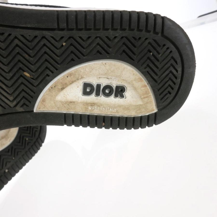 ディオール Dior 24SS B57 ミッドトップ スニーカー シューズ 靴 42 ブラック/ホワイト 黒 白 メンズ｜vectorpremium｜06