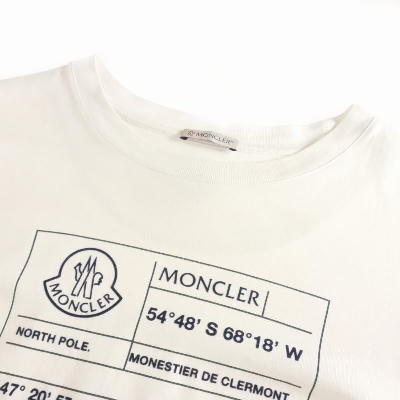 モンクレール MONCLER 23AW ADDRESS LONG SLEEVE T-SHIRT Tシャツ カットソー 長袖 XS ホワイト 白 I20918D00006 国内正規 メンズ｜vectorpremium｜07